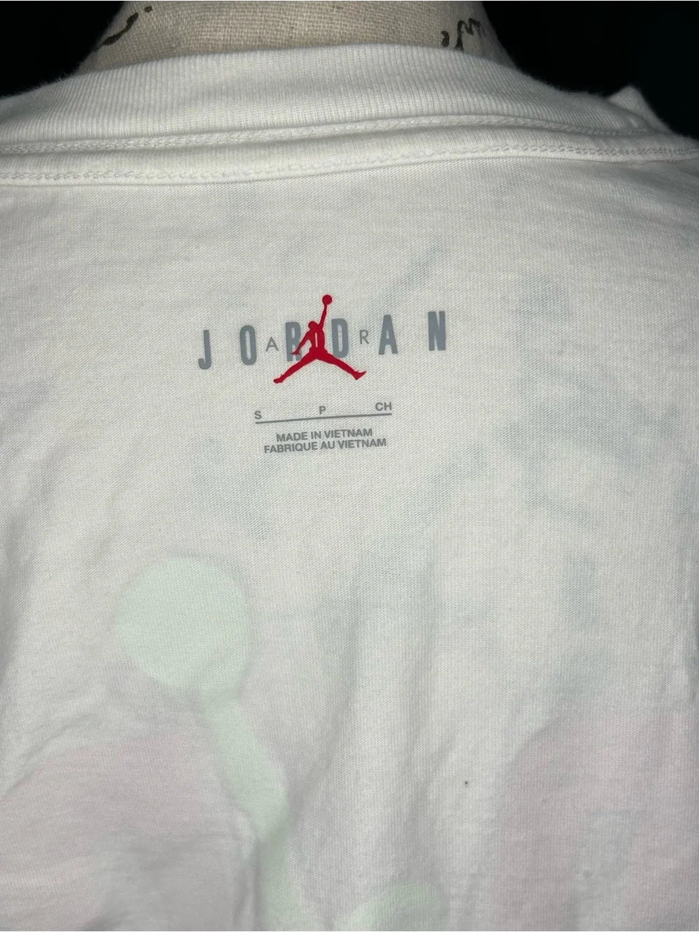 Men's Small Jordan Back Stretch Oversized Short Sleeve Crew